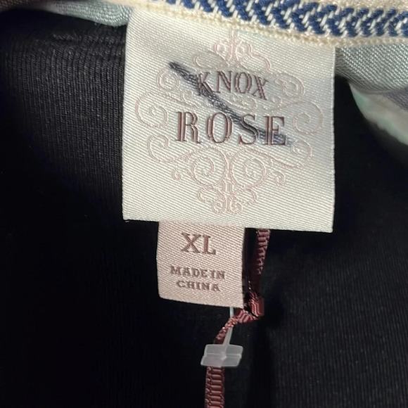 Knox Rose Women Multicolor Stripe Blouse Size XL - Picture 6 of 7